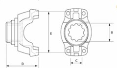 BRIDA DE CARDAN SPL250XS