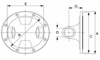 BRIDA P/CRUCETA 5-281XS/AT1057/S-401/S-402